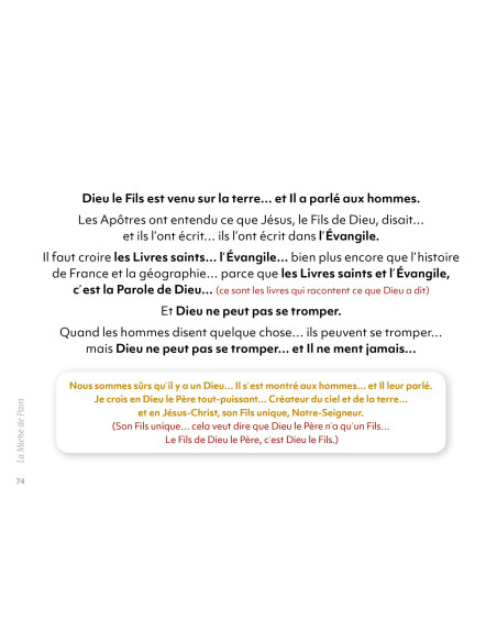 La Miche de Pain - Catéchisme 2ème année