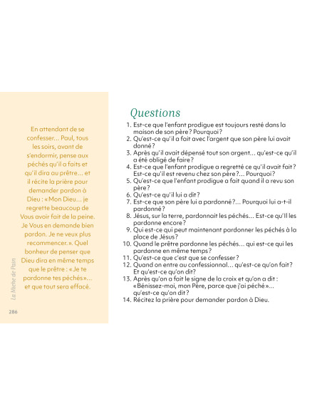 La Miche de Pain - Catéchisme 2ème année